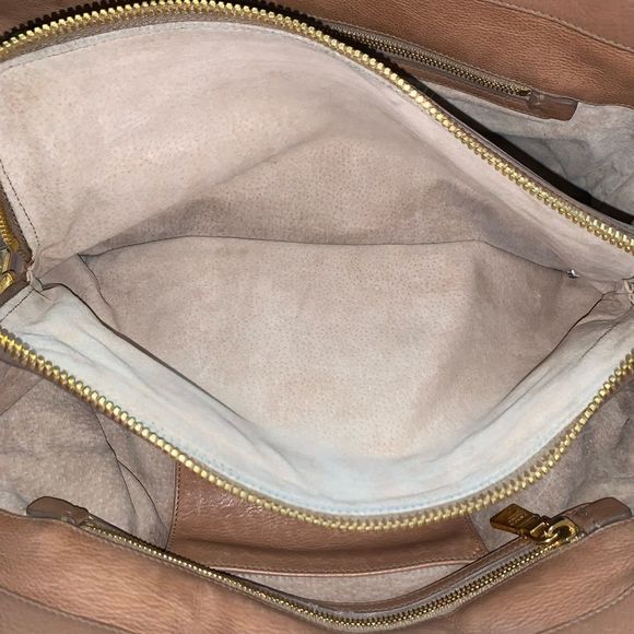 Authentic Prada Calf Leather Satchel Tan Medium - Picture 6 of 12